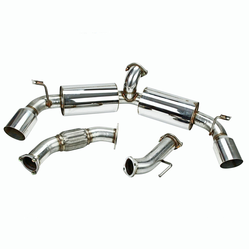 Dual Burnt Tip Muffler Catback Exhaust System For 9195 MR2 Turbo 2.0L