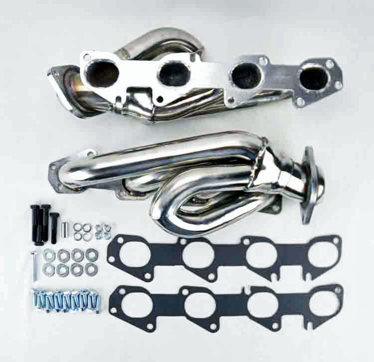 For 09-18 Dodge Ram 1500 Headers Exhaust Shorty Hemi Manifold Stainless 5.7L