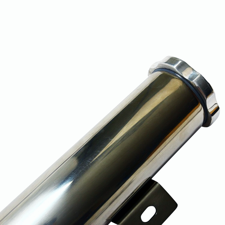 2" x 13" Polished Stainless Steel Radiator Overflow Tank Catch Can 20 OZ