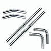 T-304 Stainless Steel 2.5" /63mm Straight & 45 90 Degree Bend Exhaust Tube Pipes
