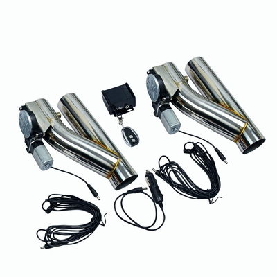 2Pcs 2.5"Electric Exhaust Downpipe E-Cut Out Valve + One CONTROLLER REMOTE KIT
