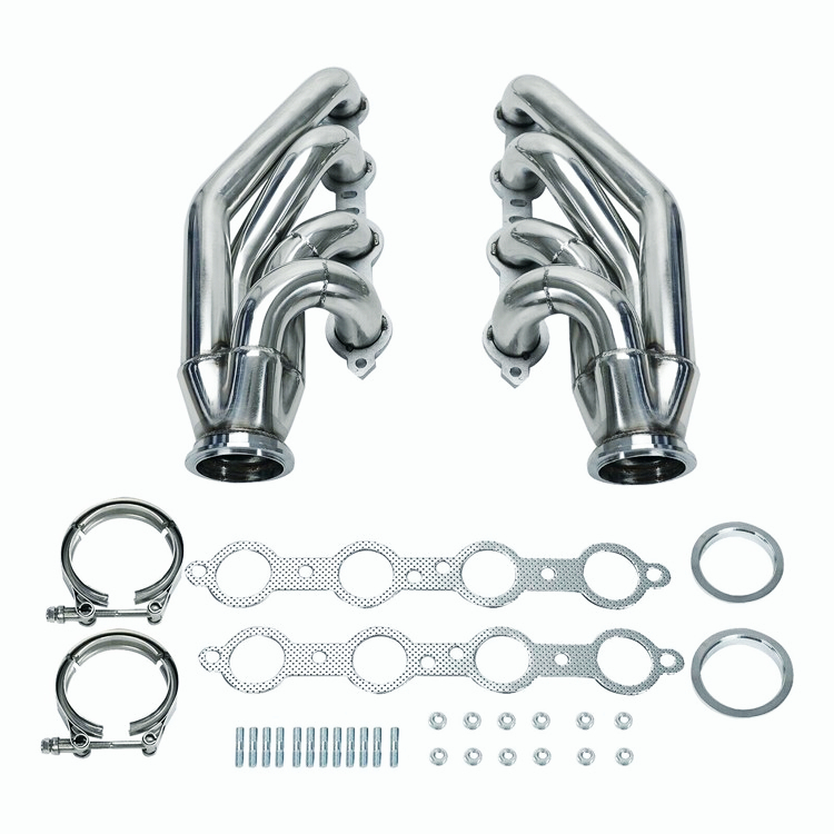 Chevy GMC 07-14 4.8L 5.3L 6.0L Long Tube Stainless Steel Headers w/ Gaskets